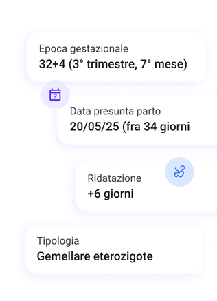 Settimane gestazionali calcolate automaticamente