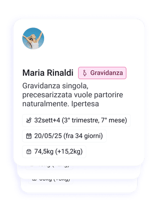 Note personalizzate per ogni paziente